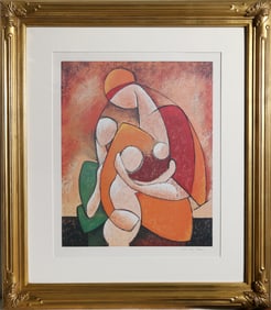 Jan Van Raay, Mother and Child, Lithograph