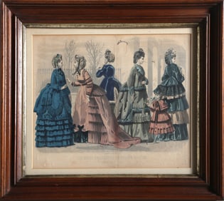 Illman Brothers, Les Modes Parisiennes, Hand-Colored Lithograph
