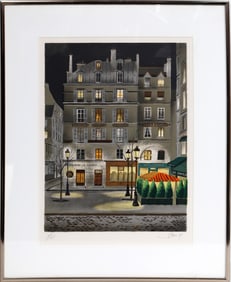 Unknown Artist, Restaurant Les Cedres, Lithograph