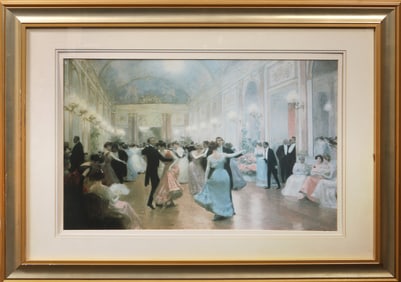 After Victor Gabriel Gilbert, An Elegant Soiree, Poster