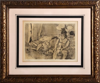 After Edgar Degas, Femme en Repos, Aquatint With Roulette Over Photogravure
