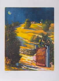 Marco Zambrelli, The Gate, Soft wax Aquatint