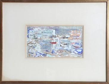 Alexandre Sacha Garbell, Marseille, Gouache on Paper