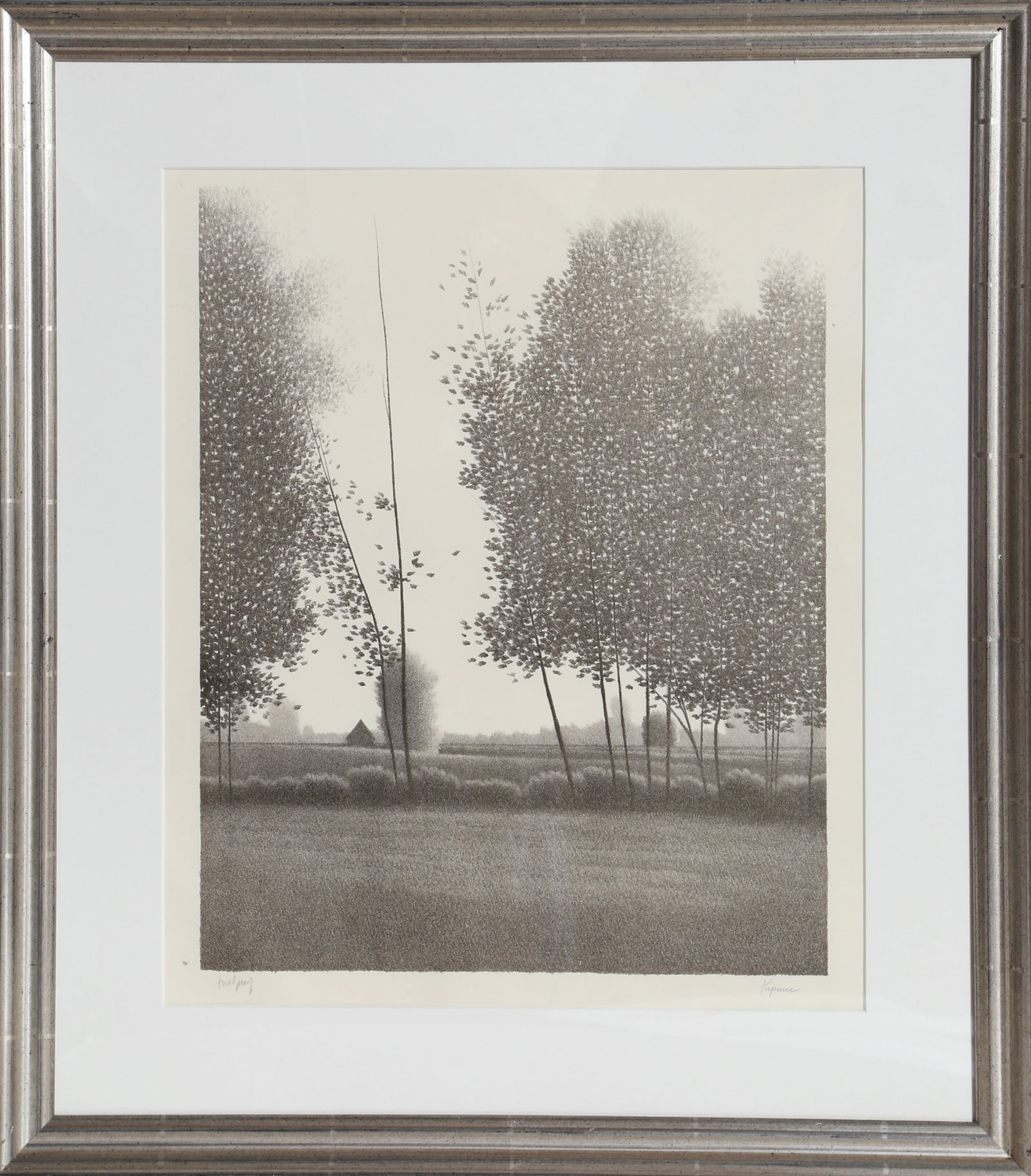 Robert Kipniss, Tual, Mezzotint: Artist: Robert Kipniss, American (1931 - ) Title: Tual Year: circa 1980 Medium: Mezzotint, signed and titled in pencil Edition: Trial Proof Image Size: 14.75 x 11.75 inches Frame Size: 22 x 19 inches