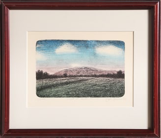 John Beerman, Night at Sandia Mountain, Lithograph