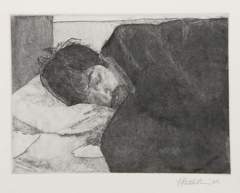 Lauren Rothstein, Day Portrait IV, Etching on Italia paper