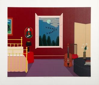 Shigeo Okumura, Duck Dinner, Screenprint on Arches