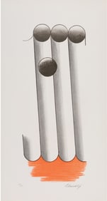 Paul Mansouroff, Constructivist Composition 1, Lithograph on Arches