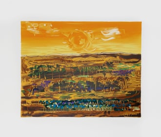 Gustave van Steenwegen, Paysage, Lithograph