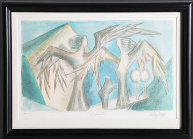 Chaim Gross, Shabbath, Lithograph