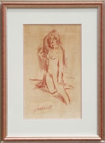 Jan De Ruth, Nude Drawing 5, Pastel on paper