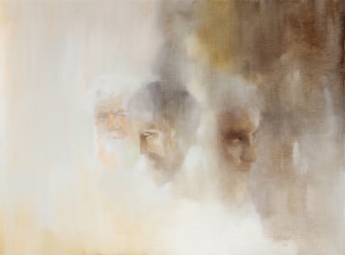 Unknown Artist, Three Faces, Oil on Canvas