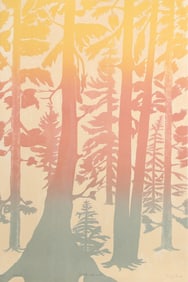 Roslyn Rose, Western Hemlock, Lithograph