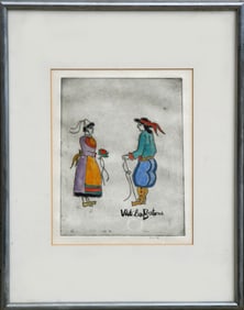 Mireille Kramer, Vive Les Bretons, Aquatint Etching
