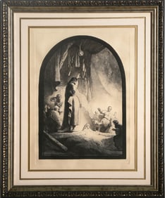 After Rembrandt van Rijn, Raising of Lazarus, Heliogravure on Wove Paper