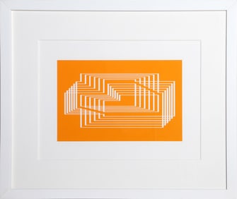 Josef Albers, Syntax - P1, F31, I2, Screenprint on Mohawk Superfine Bristol paper