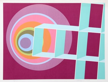 Rita Simon (aka Atirnomis), Spacescape II, Screenprint