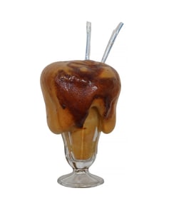 Geoffrey Rose, Frozen Moments - Root Beer Float, Resin and Styrofoam Sculpture