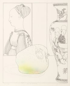 Josef Levi, Still Life with Pisanello, Screenprint on Arches