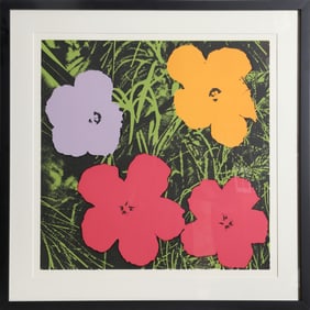 After Andy Warhol, Flowers from Master American Contemporaries II, Screenprint