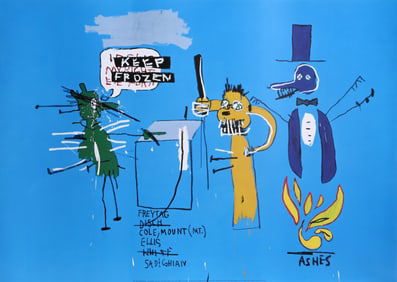 Jean-Michel Basquiat, The Dingoes That Park Their Brains with Their Gum, Poster