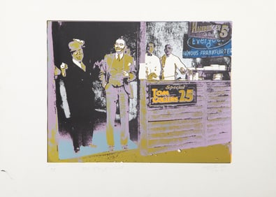 Steven Bernstein, In Bar and Grill, Screenprint