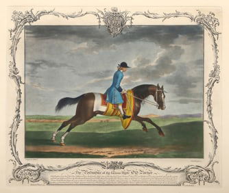 After Richard Houston, The Portraiture of the famous Horse Old Partner, Engraving