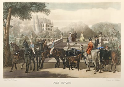 James Barenger, Shooting in Winter, Engraving