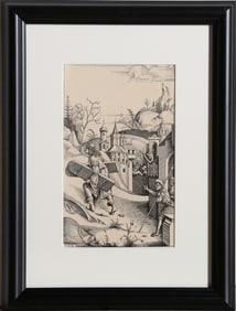 After Mair von Landshut, Samson Portant la Porte de la Ville de Gaza, Heliogravure