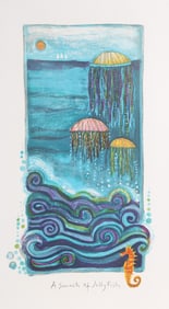Judith Bledsoe, A Smack of Jellyfish, Lithograph