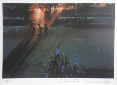 Robert Peak, Jack Nicklaus from the Spirit of Sports portfolio, Lithograph Poster