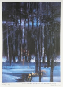 Robert Peak, Chris Evert Lloyd from the Spirit of Sports portfolio, Lithograph Poster