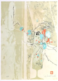 Lebadang (aka Hoi), Still Life with Branches, Lithograph