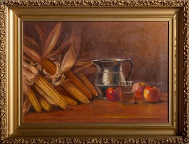 Unknown Artist, Autumnal Still Life, Oil on Canvas