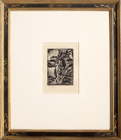 Georges Rouault, Frontispiece from Les Reincarnations du Pere Ubu, Etching and aquatint