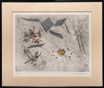 Roberto Matta, Cosmicstrip III, Etching