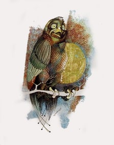 Siegfried Gerhard Reinhardt, Bird, Lithograph