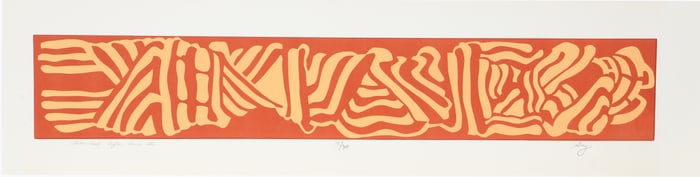 Elen Sevy, Extended Life LIne II, Embossed Color Etching