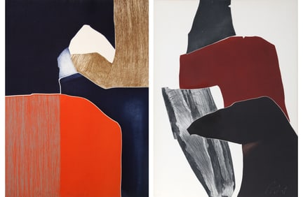 Gilou Brillant, Lot of Two Aquatint Etchings with Carborundum