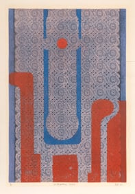 Gaston Petit, Millepertuis Corail (St. John's Wort Coral), Woodcut