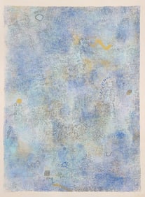 Robert Natkin, Intimate Lighting: Blue, Screenprint on Arches