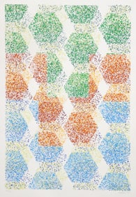 Dominik Rebhan, Multicolor Hexagons, Screenprint