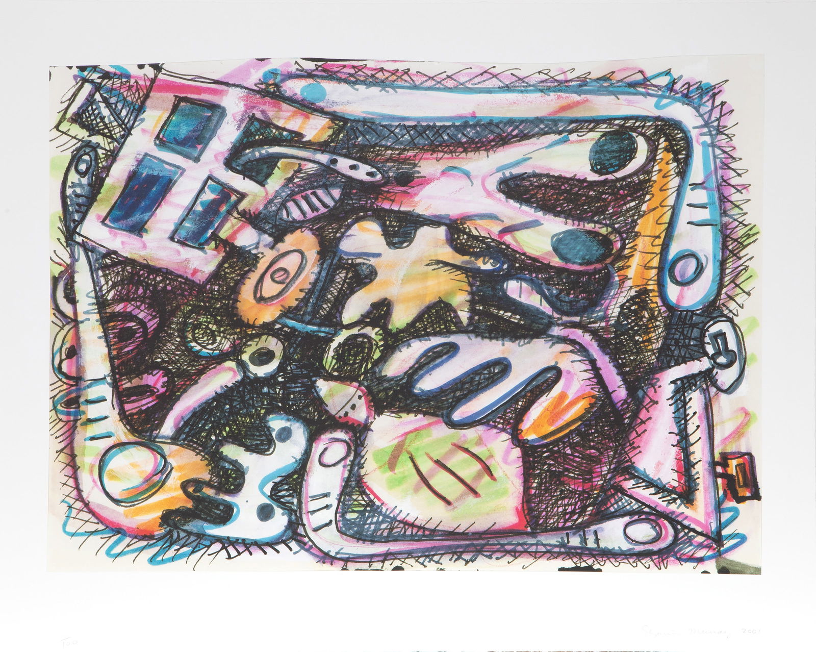 Elizabeth Murray, Untitled, Digital Print: Artist: Elizabeth Murray, American (1940 - 2007) Title: Untitled Portfolio: Doctor's of the World Year: 2001 Medium: Digital Print, signed, numbered, and dated in pencil Edition: 100 Image Size: 23.5