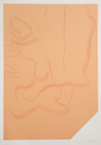 Stephen A. Davis, Untitled 25, Lithograph with hand colored pastel