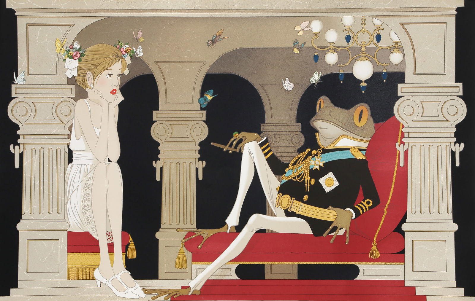 Philippe Henri Noyer, The Dictator, Lithograph on Arches: Artist: Philippe Henri Noyer, French (1917 - 1985) Title: The Dictator Year: circa 1980 Medium: Lithograph on Arches, signed and numbered in pencil Edition: 250 Size: 28.5 x 45.5 in. (72.39 x 115.57 c