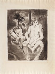 Willy Jaeckel, Im Bordell, Drypoint Etching