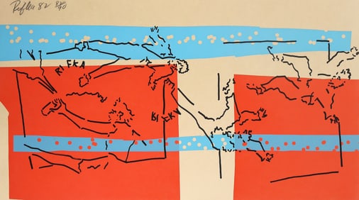 Judy Rifka, Off The Wall, Screenprint