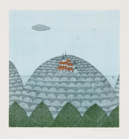 Keiko Minami, Castle, Aquatint Etching