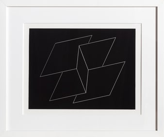 Josef Albers, Problem in Linear Construction - P2, F10, I2, Screenprint