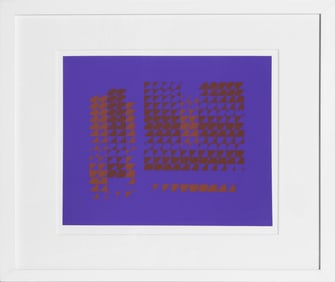 Josef Albers, Opposing Construction - P2, F15, I2, Screenprint